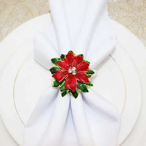 Anneaux de serviette de Noël tendance pour la table de Noël - Porte-anneaux de serviette pour la décoration de table de Noël, Thanksgiving et des fêtes - Product Image 2