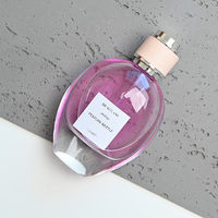 Flacon de parfum de luxe 30ml 50ml 75ml 100ml en verre transparent vide avec pulvérisateur et autocollants personnalisés – Ensemble complet d'emballage cosmétique