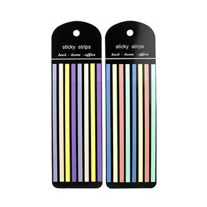 Waterproof Pet Transparent Long Bar Highlighter Tape Sticky Notes Fluorescent Index Label for <strong>Annotating</strong> Books - Product Image 2