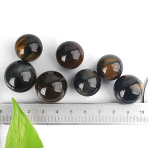 <b>Mini</b> Crystal Sphere Wholesale Good Quality Natural Small Tiger Eye Stone Ball Spheres for Decoration - Product Image 2