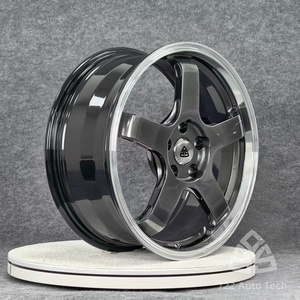 722Auto Noir brillant Monobloc Forgé 19-21 <span class=keywords><strong>5</strong></span> branches Léger de course 5x112/5x120/5x130 pour jante Porsche 718 Cayman GT4 - Product Image 3