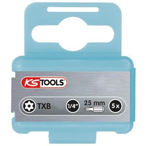 KS TOOLS - 910.2357 1/4 ''en ACIER INOXYDABLE Torx inviolable (5 pcs) - EAN 4042146228012 INOX TOOLS - Product Image 1