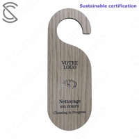 Porte-cartes d'hôtel en bois écologique personnalisé, impression de cartes en bambou, carte « Ne pas déranger », gravure au laser, logo RFID