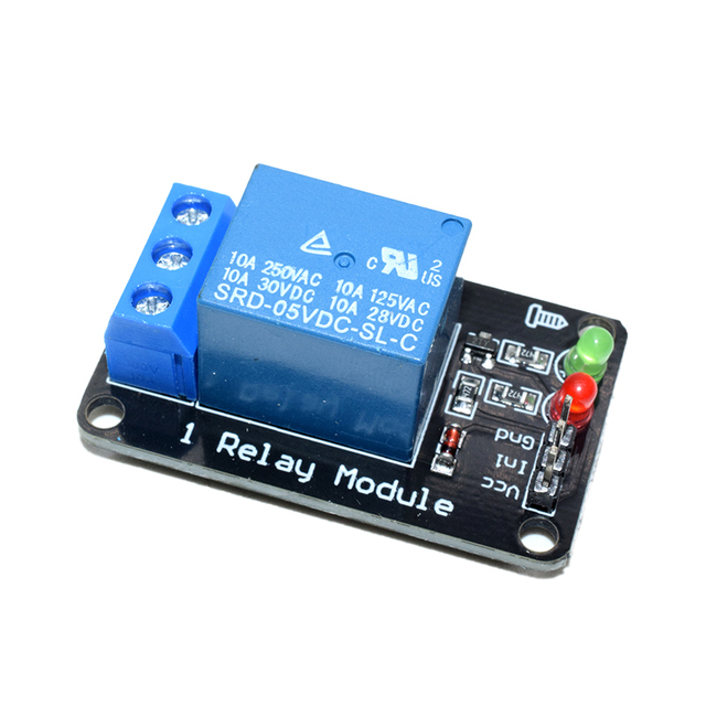 #10a101 Microcontroller Development Board 1-Channel Relay Shield for Arduinos Supports AVR/51/PIC Electronic Modules