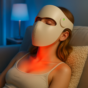 מסכת טיפול באור LED 1064nm עם USB, OEM/ODM, לטיפול בקמטים, הרמת קולגן, סיליקון עמיד למים, נייד, אחריות לשנה - Product Image 6