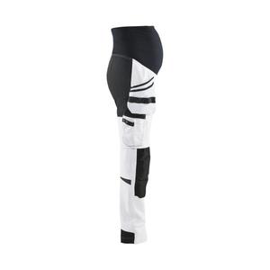 BLAKLADER - 710216421099L Maternity <b>painter</b> Zip-off trousers <b>White</b>/Black - EAN 7330509888407 WORK TROUSERS CARGO WORK TROUSERS - Product Image 3