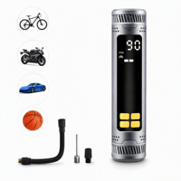 Portable Air Compressor Mountain Bike Tires 150PSI Electric Ball Pump for Car Motorcycle Basketball with SOS Emergency LED Light