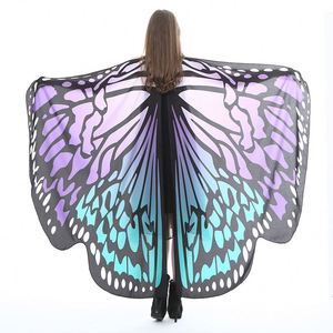 Donne calde ali di farfalla mantello Pashmina scialle sciarpa ninfa folletto Costume mantello accessorio - Product Image 4