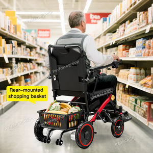 Hot Sale 17Kg Ultralichte Compacte Reis Opvouwbare Rolstoel 500W Borstelloze Motor 20ah Lithium Batterij Power Rolstoel - Product Image 4