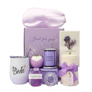 Coffret Cadeau Parfumé de Luxe pour Femme, Soins Spa, Violet, Vente en Gros, Anniversaire, Fête des Mères, Souvenir de Mariage - Product Image 1
