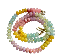 Collier fermoir mousqueton en pierre naturelle pour femme Chaîne à maillons classique avec cordon de soie réglable en forme de boule pour cadeau