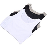 Débardeurs Corsets Courts pour Femmes, Gilets de Compression Respirants à Boucles, pour Trans, Lesbiennes, Tomboys, T-shirts et Costumes