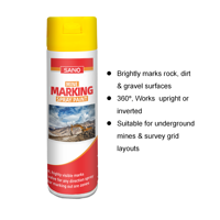 Cat Semprot Aerosol Kustom SANVO 400ml Cat Semprot Chrome Varnish Stop Mine Marking Harga Pabrik Produsen