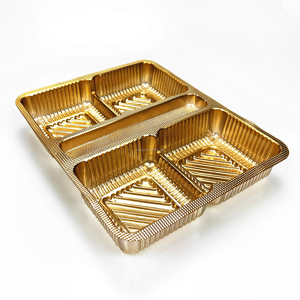 Clamshell Custom Recycle PET Blister Plastic Clamshell Customized Biscuit Tray For Packaging Food Package Plastic Liner