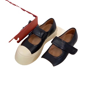 2026 Silver versatile anti slip shallow mouth <b>Velcro</b> thick rubber outsole women's round toe <b>shoes</b> Mary Jane novel college style - Product Image 3