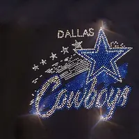Economic & Shiny Dallas Cowboys Rhinestone Transfer for Decorations 