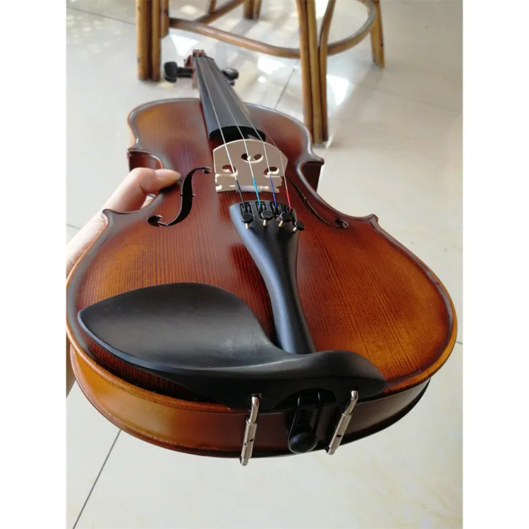 Oem Atacadista Preço Full Size Estudante Silencioso Clear Stem Spruce Top Violino Violino