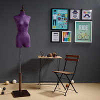 Maniquí de Fibra de Vidrio de Medio Cuerpo Femenino, Torso de Exhibición de Alta Gama, Ajustable y Duradero para Exhibición de Ropa