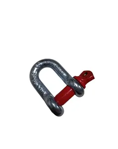 High Quality Drop Forged Galvanized G210 Steel D Shackle 5/8 Inch