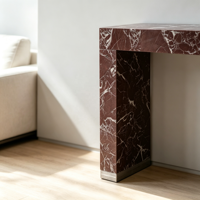 Maßgefertigte Moderne Minimalistische Eingangsbereich-Möbel Naturstein Marmor Konsole Gepäckbank für Villa und Hotel Marmor-Möbelset