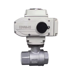 Válvula de Bola Eléctrica Motorizada COVNA de Dos Vías con Rosca FNPT, Acero Inoxidable 304, Tipo Modulante 4-20mA - Product Image 1