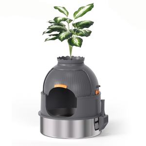 Bac à litière semi-fermé pour <span class=keywords><strong>chat</strong></span>, <span class=keywords><strong>anti</strong></span>-éclaboussures, avec clôture haute, grande capacité, avec filtre à sable, pédale, facile à nettoyer pour les chats - Product Image 6