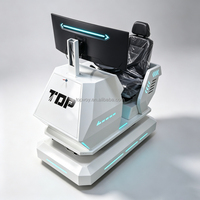 Simulateur de conduite automobile pour l'entraînement des écoles de conduite de bus et de autocars, couleur blanche