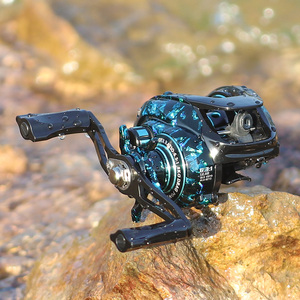 CHILENT Baitcasting Reel AR2000 4 + 1bbs 6.3:1 Rapport de vitesse Bobine en métal <span class=keywords><strong>Moulinet</strong></span> de pêche 8KG Max Drag <span class=keywords><strong>Moulinet</strong></span> d'eau salée Pêche Pesca - Product Image 3