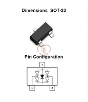 Diode TVS IRLML2244SOT-23 20V 4.9A Série ESD pour l'électronique grand public et les équipements de communication