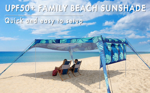 Cool Portable Beach <span class=keywords><strong>Cabana</strong></span> Tent, Pop up Canopy con UPF50 + Parasol-Sombra ligera para exteriores con arena para <span class=keywords><strong>la</strong></span> <span class=keywords><strong>playa</strong></span> - Product Image 4