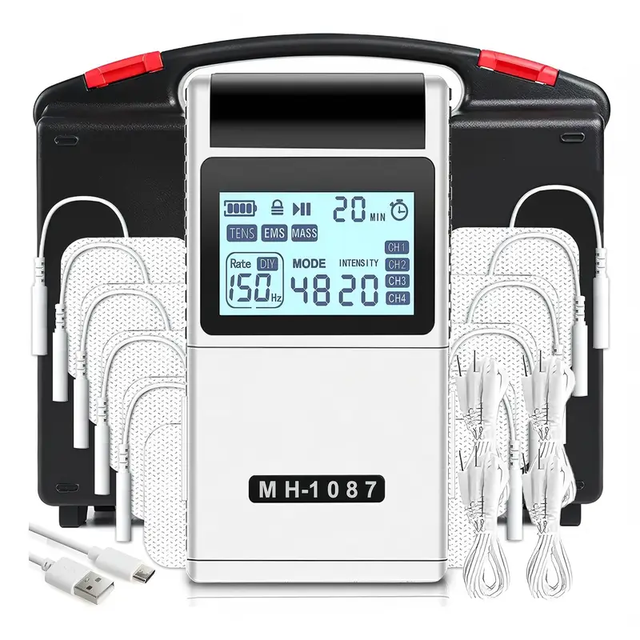 Rechargeable TENS Massager 48 Modes TENS Unit Electroestimulador Muscular Machine for Back Pain Relief