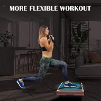 Plataforma vibratoria para hacer ejercicio, dispositivo para fisioterapia profesional, con función de música, para hacer ejercicio efectivo