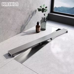 Hiện Đại Chiếu Sáng Tuyến Tính Vòi Hoa Sen Xả Thép Không Gỉ Vô Hình Sàn Xả Chèn Mùi Dừng Tóc Lọc Cho Khách Sạn Tắm - Product Image 1