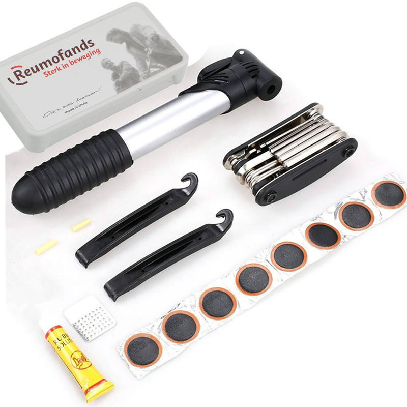Pompe, outils, colle, kit de réparation de pneus
