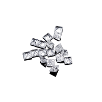 Diamants de laboratoire remplis, taille princesse, 1,5x1,5mm~2,75x2,75mm, couleur D, excellente taille, pureté VS1, pour la fabrication de bijoux