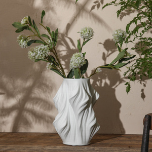 New Design European <strong>3D</strong> Printing <strong>Vase</strong> White Ceramic <strong>Vases</strong> for Home Decor - Product Image 5