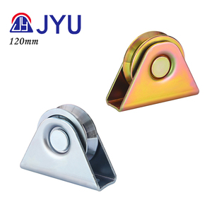 Polea de rodillo de rueda de puerta de sistema deslizante resistente de rodamiento único de 120mm con ranura Y U <span class=keywords><strong>V</strong></span> - Product Image 5