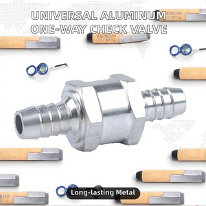 Válvula Antirretorno Universal de Aluminio para Líneas de Agua de 6/8/10/12mm, Accesorio para Bomba Manual de Aceite, Transferencia de Gasolina/Diésel para Barcos y Coches - Product Image 2