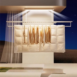 Intelligent indoor voice drying machine home lifting telescopic LED <b>lighting</b> electric drying rack - Product Image 3