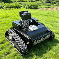 Tondeuse robot chenillée télécommandée diesel 550 mm DIY RC professionnelle 4 temps CE EPA pour broyage d'herbe