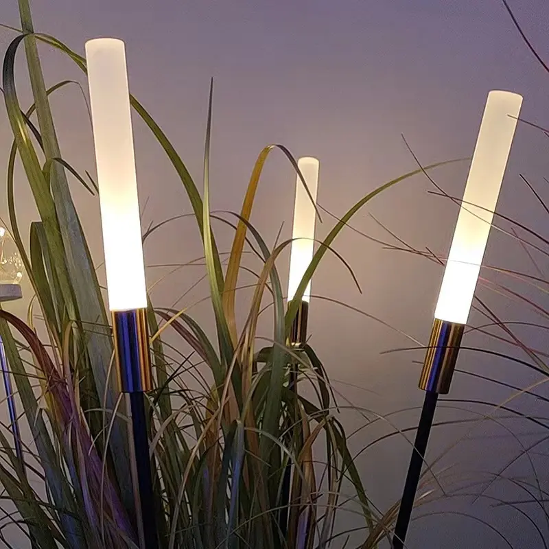 Di alta qualità IP65 Led solare impermeabile paesaggio luce solare a led solare da giardino bolla solare acrilico Stick Reed luce solare