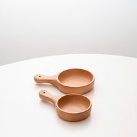 Bol en bois de hêtre de style coréen avec poignée, grand bol pour salade, fruits, kimchi, écologique, durable, non toxique, artisanat, usage domestique