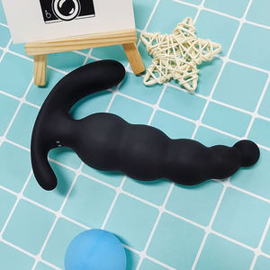 Jouet vibrant en silicone, grandes perles anales, pour le vagin des femmes et le plug anal géant pour hommes, masturbateur vibrant - Product Image 6