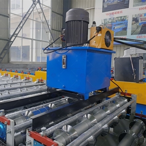 Peru thị trường kim loại mái ngói Hai Lớp Hai hồ sơ tr4 + TR5 cuộn tạo thành máy với ngôn ngữ Tây Ban Nha PLC hệ thống điều khiển - Product Image 4