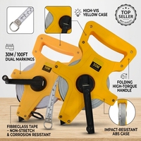 Mètre Ruban Portable en Fibre de Verre 30 50 100 Mètres – Ruban de Mesure Flexible pour la Construction et la Topographie