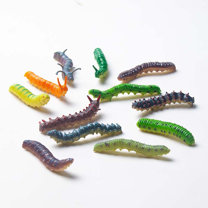 Educational Realistic Caterpillar Figures Toys Simulation