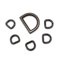 Anello a D in metallo riciclato GRS con fibbia sospesa accessori in metallo decorazione o fissaggio bagagli in metallo