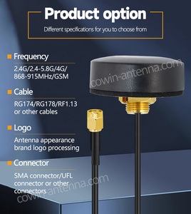 Antena Vertical <span class=keywords><strong>Tango</strong></span> Puck <span class=keywords><strong>de</strong></span> 2.4GHz con Montaje <span class=keywords><strong>de</strong></span> Tornillo Impermeable y Ganancia <span class=keywords><strong>de</strong></span> 3.5dBi para Conector WiFi - Product Image 5