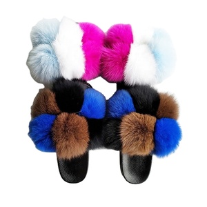 Pantuflas Personalizadas para <span class=keywords><strong>Mujer</strong></span>, Suaves, con Pompones, para el Hogar, Precio Súper Económico de Fábrica 2021 - Product Image 1
