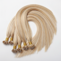 Prix de gros usine Extensions de cheveux humains Remy vierges russes authentiques de haute qualité, lisses et soyeuses, micro-nano anneaux, toutes couleurs